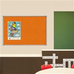 Visionchart Pinboard 3000 x 1200mm Standard Frame Smooth Velour Autex Made To Order