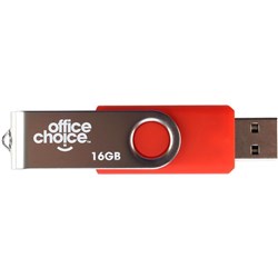 Office Choice USB Drive 2.0 16GB Rotating Silver