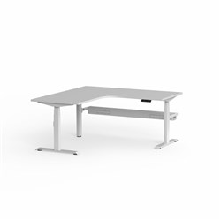 OLG Klass Electric 90Deg Workstation RHR 1800/1800W x 750D x 620-1270mmH White/White