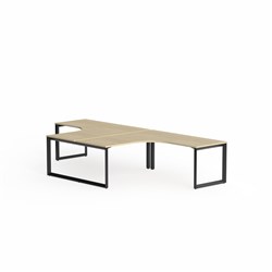 OLG Anvil 2 User 90Deg Workstation 1800/1800W x 750D x 730mmH New Oak Matte/Black