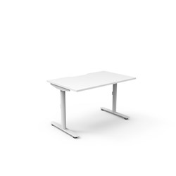 Rapidline Halo Static Single Sided Workstation 1200W x 750D x 730mmH Natural White/White