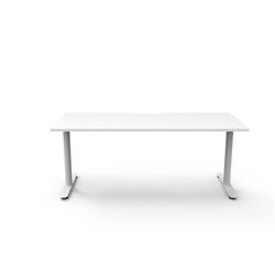 Rapidline Halo Static Single Sided Workstation 1800W x 750D x 730mmH Natural White/White