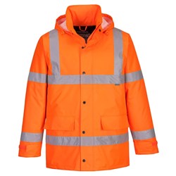 Portwest Hi-Vis Winter Traffic Jacket 4XL Orange