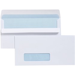 Cumberland Window Face Envelope DLX Self Seal Secretive White Box Of 500