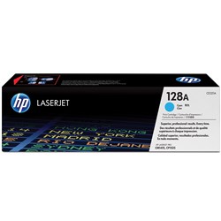 HP 128A LaserJet Toner Cartridge Cyan CE321A