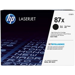 HP 87X LaserJet Toner Cartridge High Yield Black CF287X