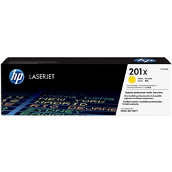 HP 201X LaserJet Toner Cartridge High Yield Yellow CF402X