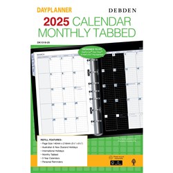 Debden Dayplanner Refill Desk 140 x 216mm Dated Month To View with Tabs