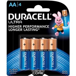 Duracell Ultra Alkaline Battery Size AA Pack Of 4