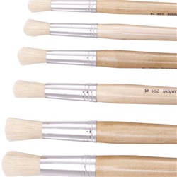 Jasart Hog Bristle Series 582 Round Brushes Size 10 Pack Of 12